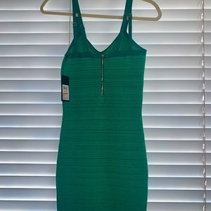 Ladies green bandage size small mini dress by Guess New with Tags
